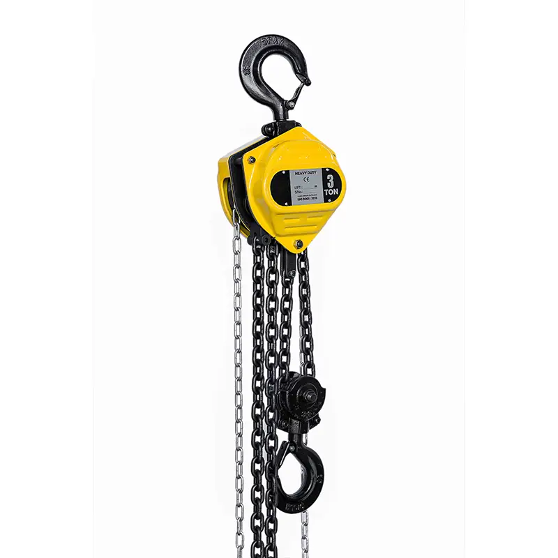 Why can't the hand chain hoist be pulled back?