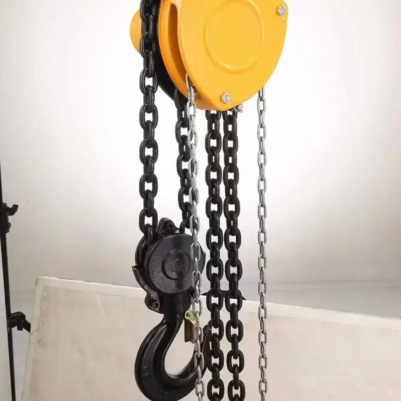 The 0-character mark of the corner chain hoist gear