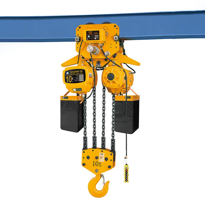 Ratchet hoist for tightening steel strands