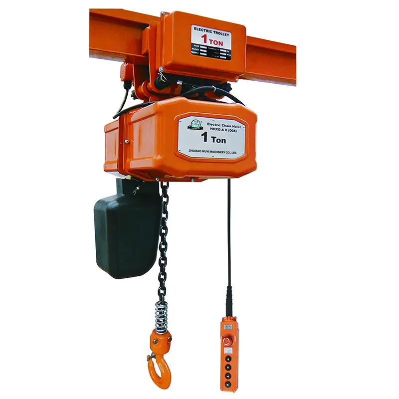 2 ton single speed electric chain hoist with remote control?