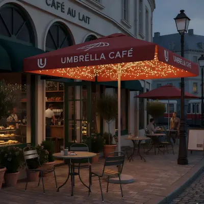 Umbrella Outside coffe shop