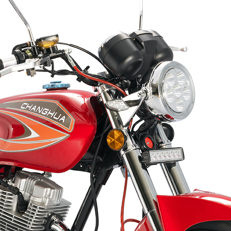 CG 125cc выхлопная труба топливо мотоцикл светодиодный свет (5)9fs