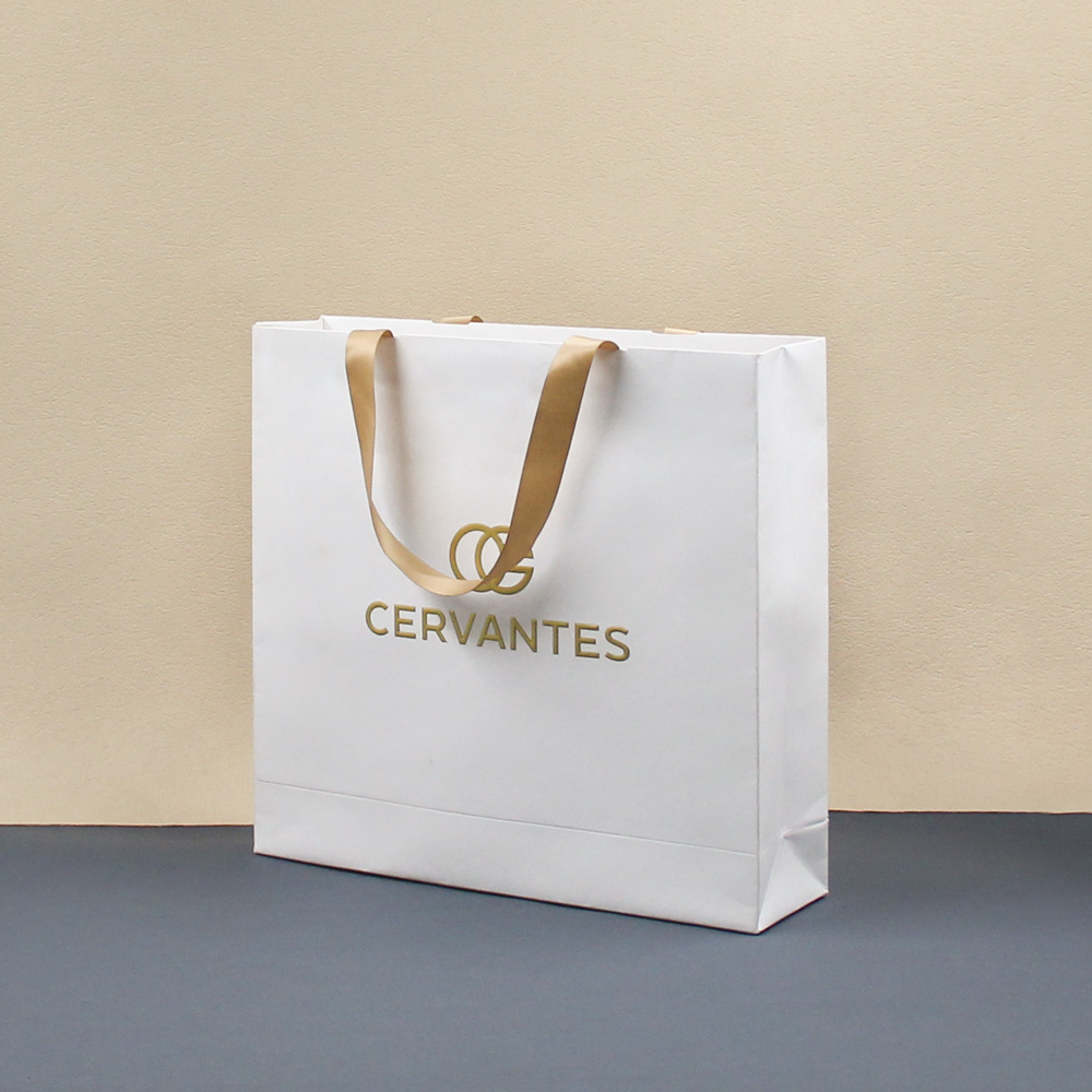Personalised Custom Paper Shopping Bag for Clothes (6)6ol