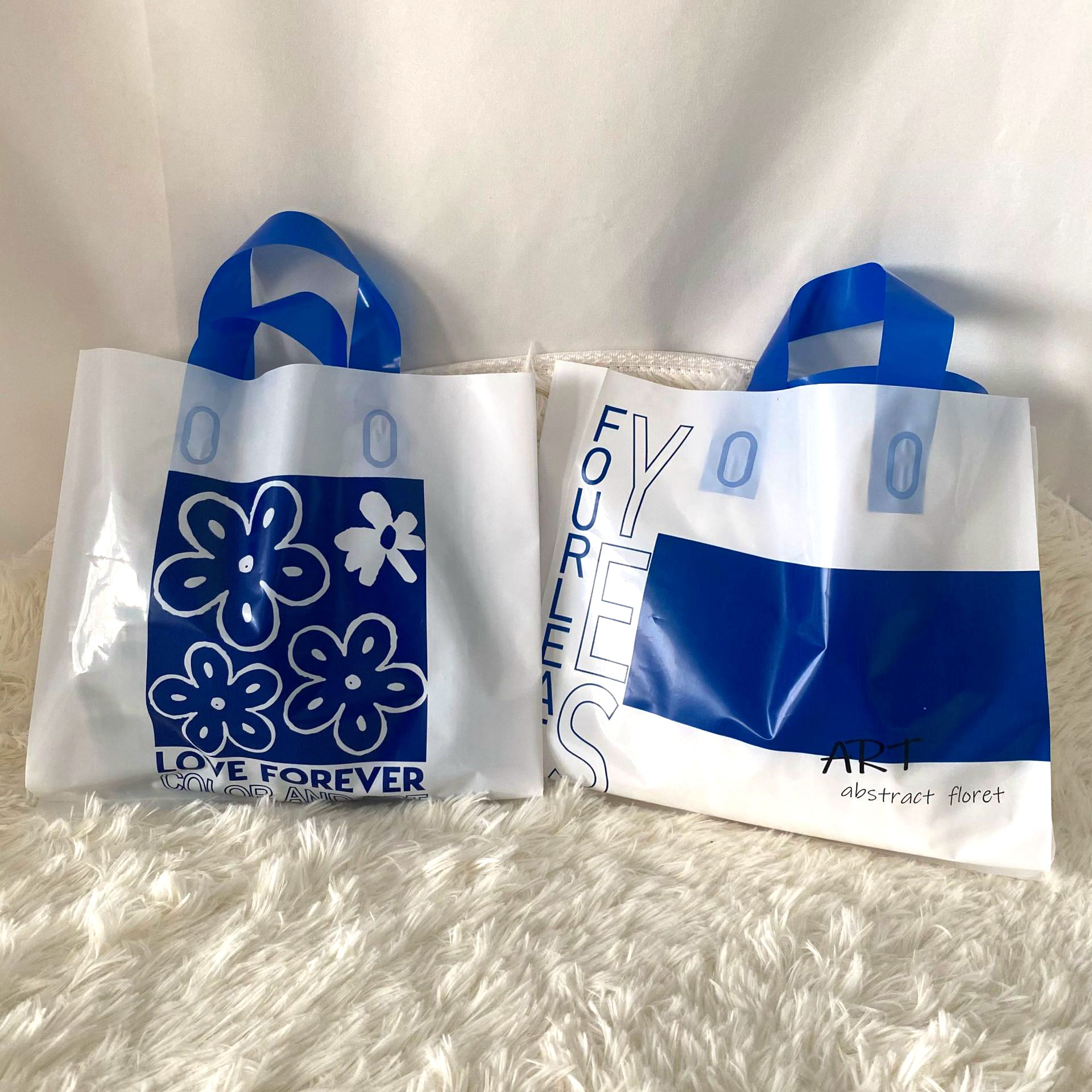 Plastic Shopping Handle Bag for Apparel and Shoes (3)d22