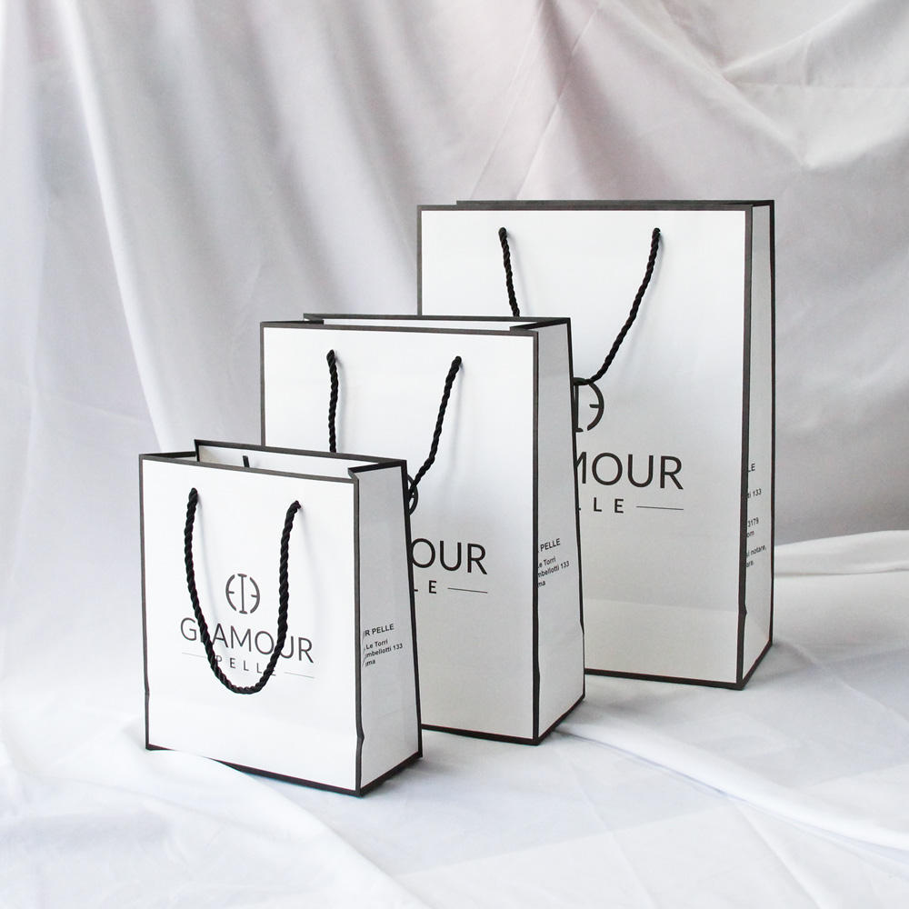 White Cardboard Paper Bag for Garments