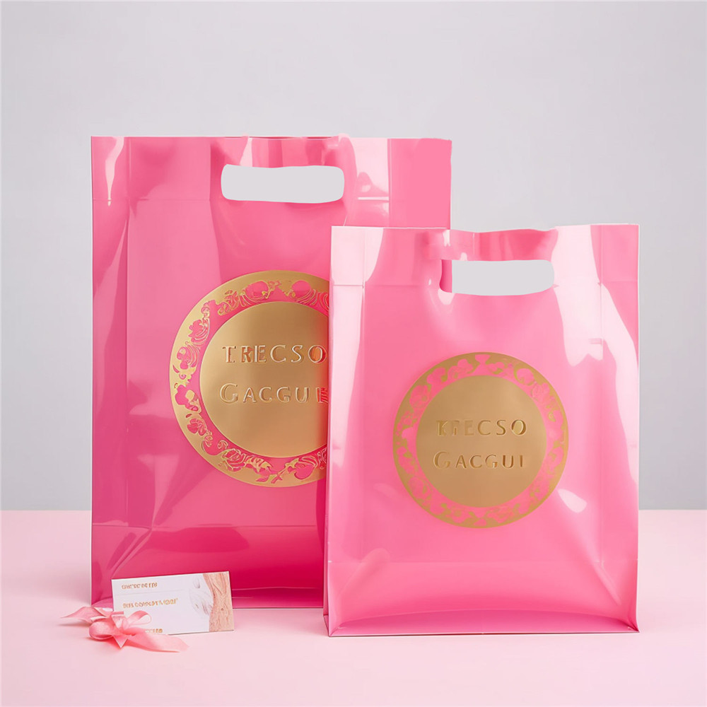 Pink Color Shopping Polybag Plastic Bags