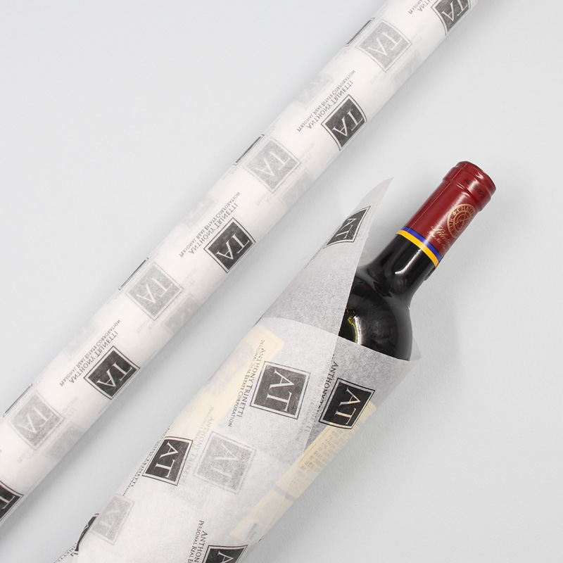 Cheap Custom Logo Printed Wrapping Tissue Paper for Bottle Packaging