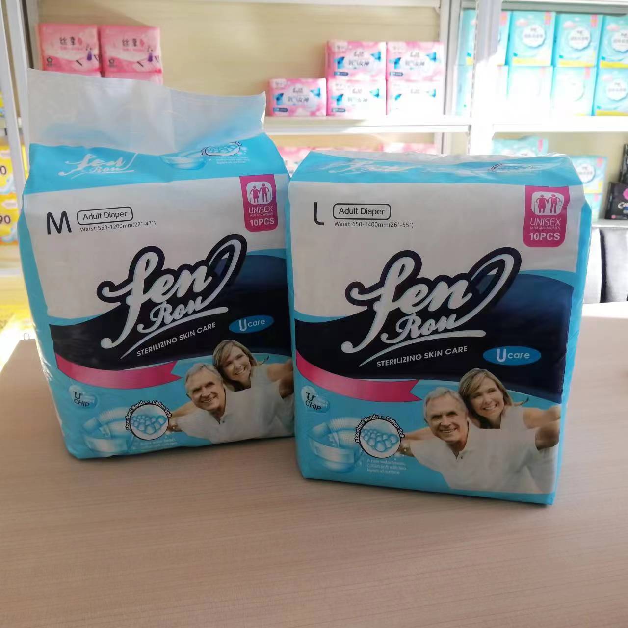 OEM customized adult diaper with quick absorbency disposable tape diaper for eldely care factory