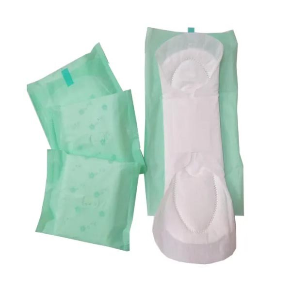 Harga rendah berkualiti tinggi tuala wanita Natural Soft Organic Cotton Menstrual Lady Pad Women Wings Style Time