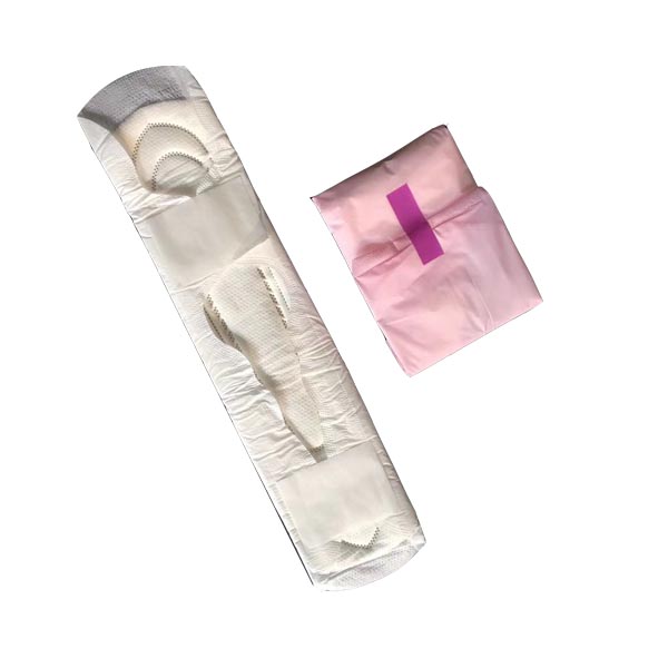Almohadillas sanitarias 350 mm con papel absorbente envuelto en pulpa de estructura