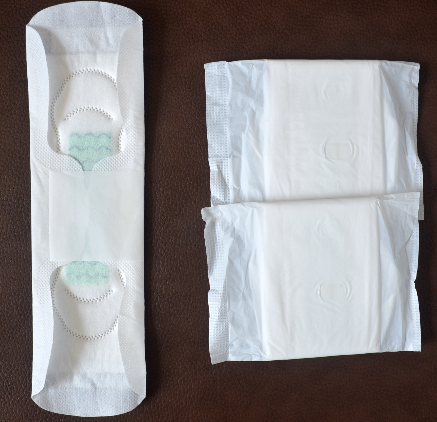 Custom brand name ladies organic cotton period pad disposable day use super sanitary napkins pad