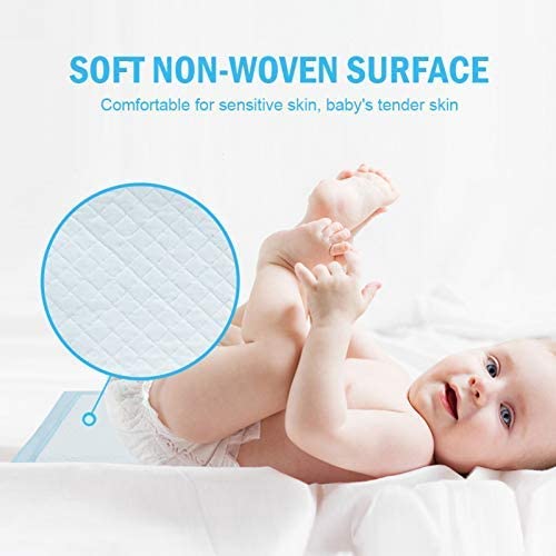 Almohadillas de cambio para bebé de alta absorción, superficie súper seca, algodón de seguridad para bebés