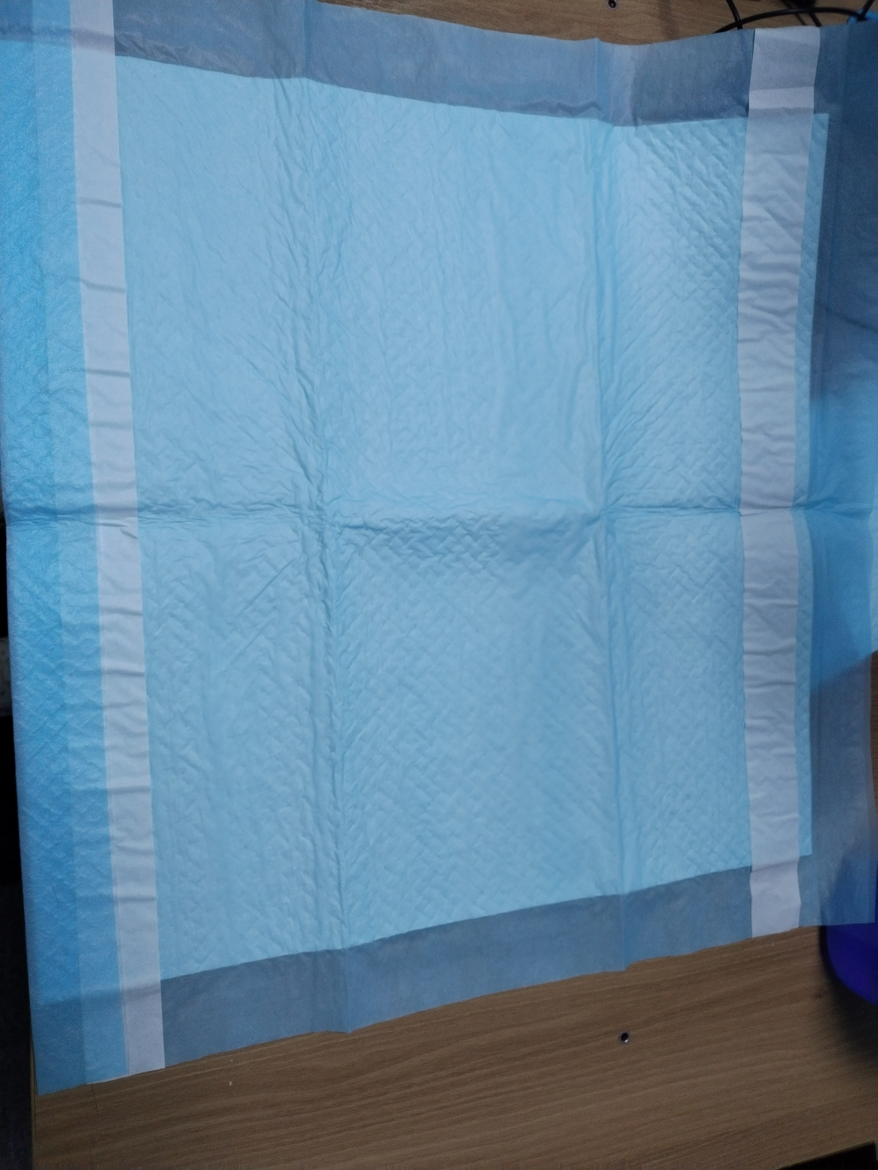 Underpad karo 2 strip adhesive dawa bed pad medis sekali pakai karo super absorbency inkontinensia pad sampel gratis