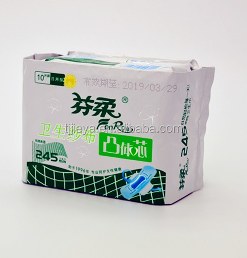 China Factory OEM Dia Regular Use Toalhas de Higiene Ultrafinas de Algodão de Boa Qualidade