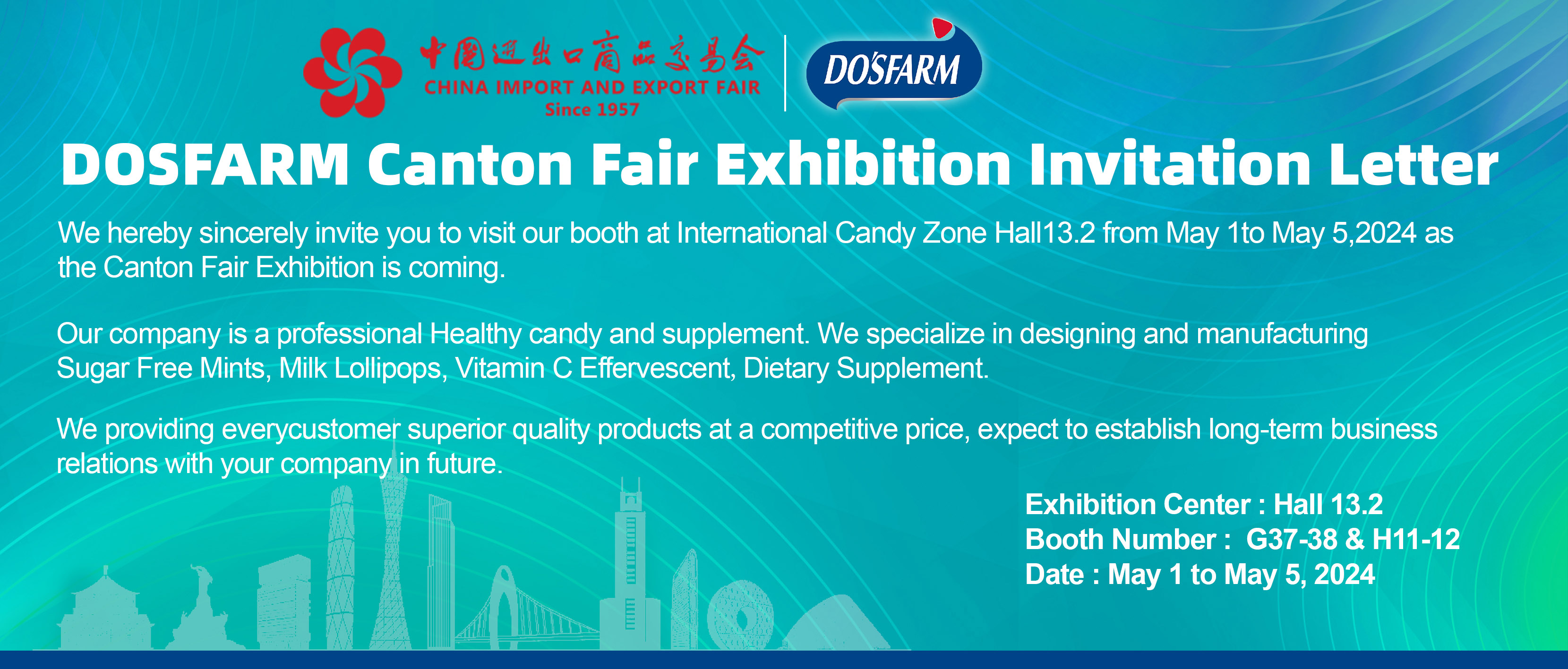 Pozvánka na výstavu DOSFARM Canton Fair