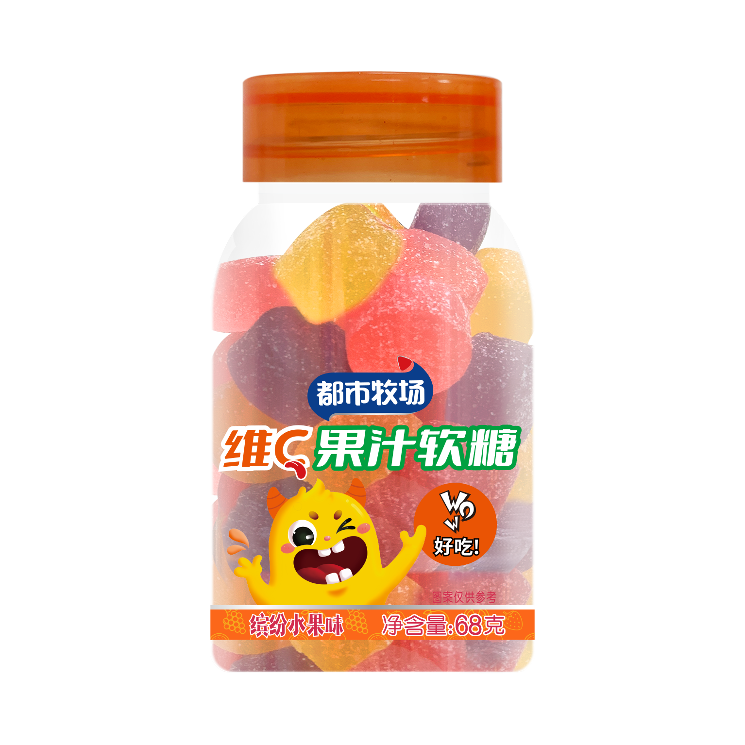 Sweet Fruity Flavors Delicious Gummies Colorful Candy 0 Fat Vitamin...