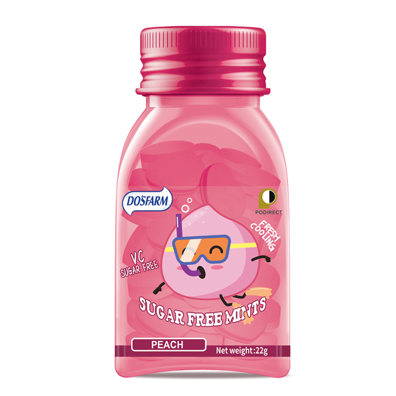 Breath Savers Sugar Free Mints Peppermint Vitamin Customized Peach Flavor Peppermint Healthier Mint Candy
