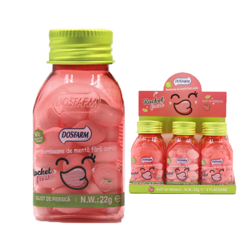22g Vitamin C Sugar Free Benefits Of Mints Peach Customized Flavor OEM ODM Service Mints Manufacturer