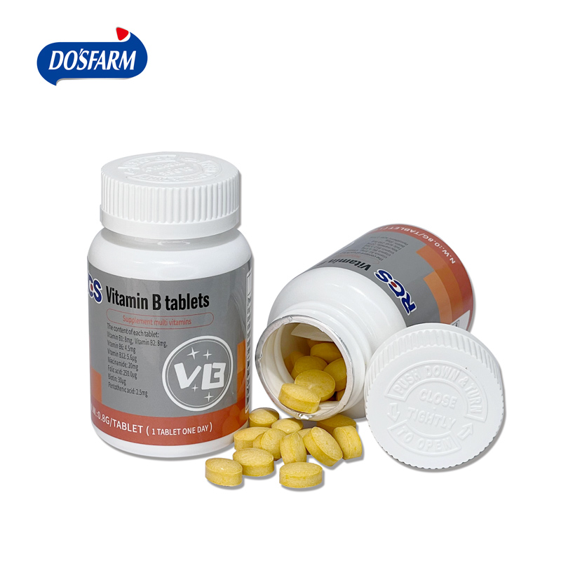 Vitamine B-tabletten Medische supplementen Leverancier Voedingstabletten OEM