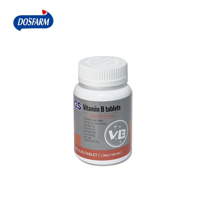 Comprimés de vitamine B Fournisseur de suppléments médicaux Comprimés de nutrition OEM