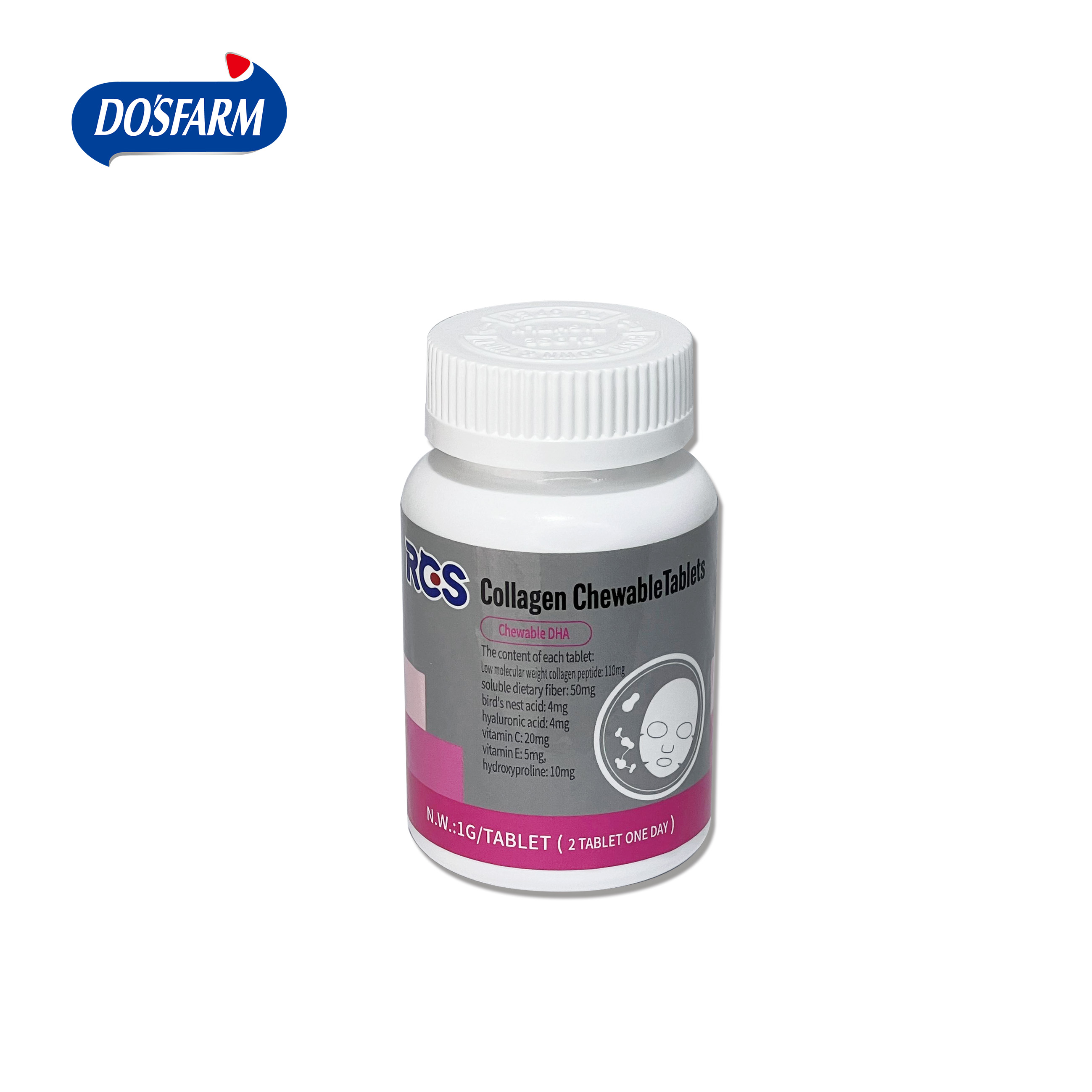 Collagen Chewable Allunan Suppler Kari da Vitamins OEM&ODM ...