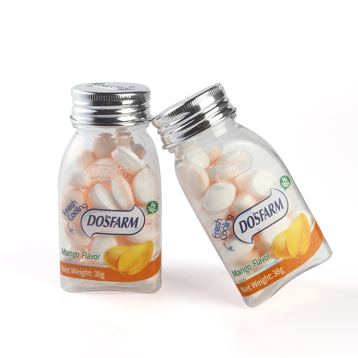 DOSFARM OEM Vitamin C Breath Mint Candy Wedding Mints Strain Fruit Flavors 38g For Wholesale