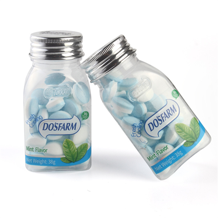 DOSFARM Customized Sugar Free Breath Mints With Mint Flavored Personalized Mints For Wholesale
