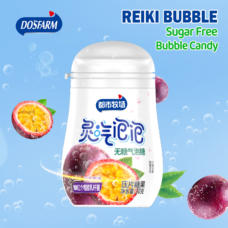 Bubble Candy Factory Customized Sugar-free Passion Fruit Flavor For Wholesalers