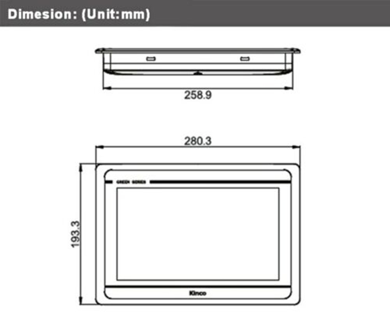 Gutt verkafen Kinco 10.1 "HMI GL100 Mënschlech Maschinn Interface