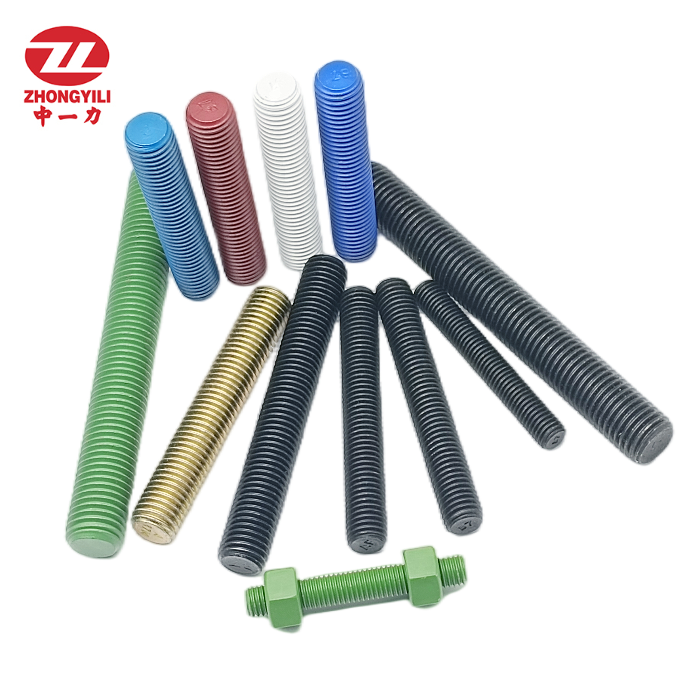 Factory supplied Fasteners A193 B7 Stud Bolts with ASTM A194 Gr8 Nut 2h Nut