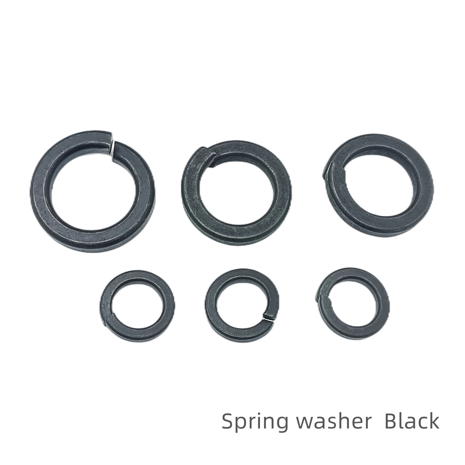 Flat washer spring washer Zn galvanized black