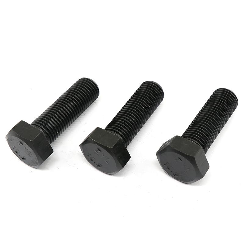Hex bolts DIN933 gr10.9 black color