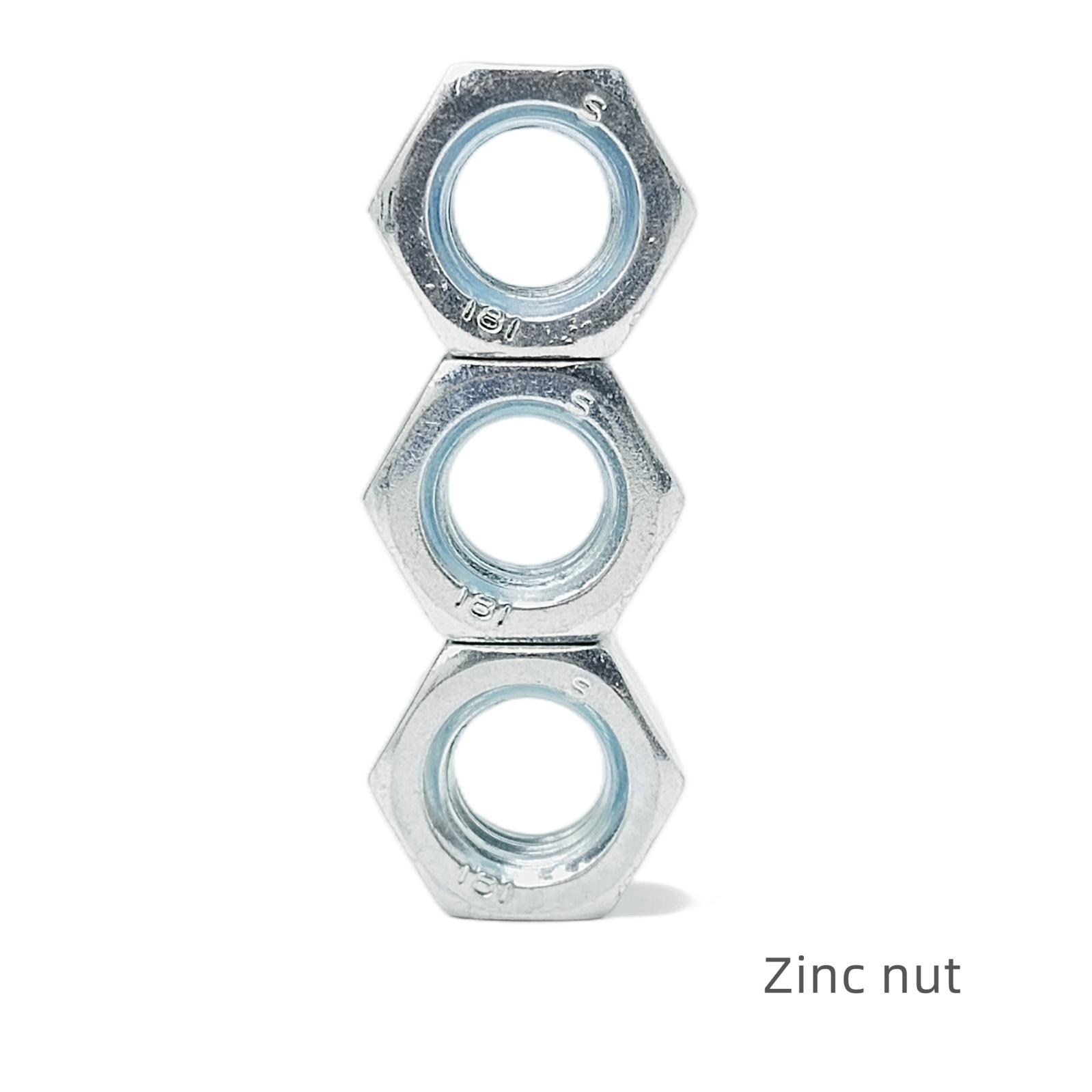 Carbon steel hexagon nut Din934 grade 4/6/8 zinc galvanized