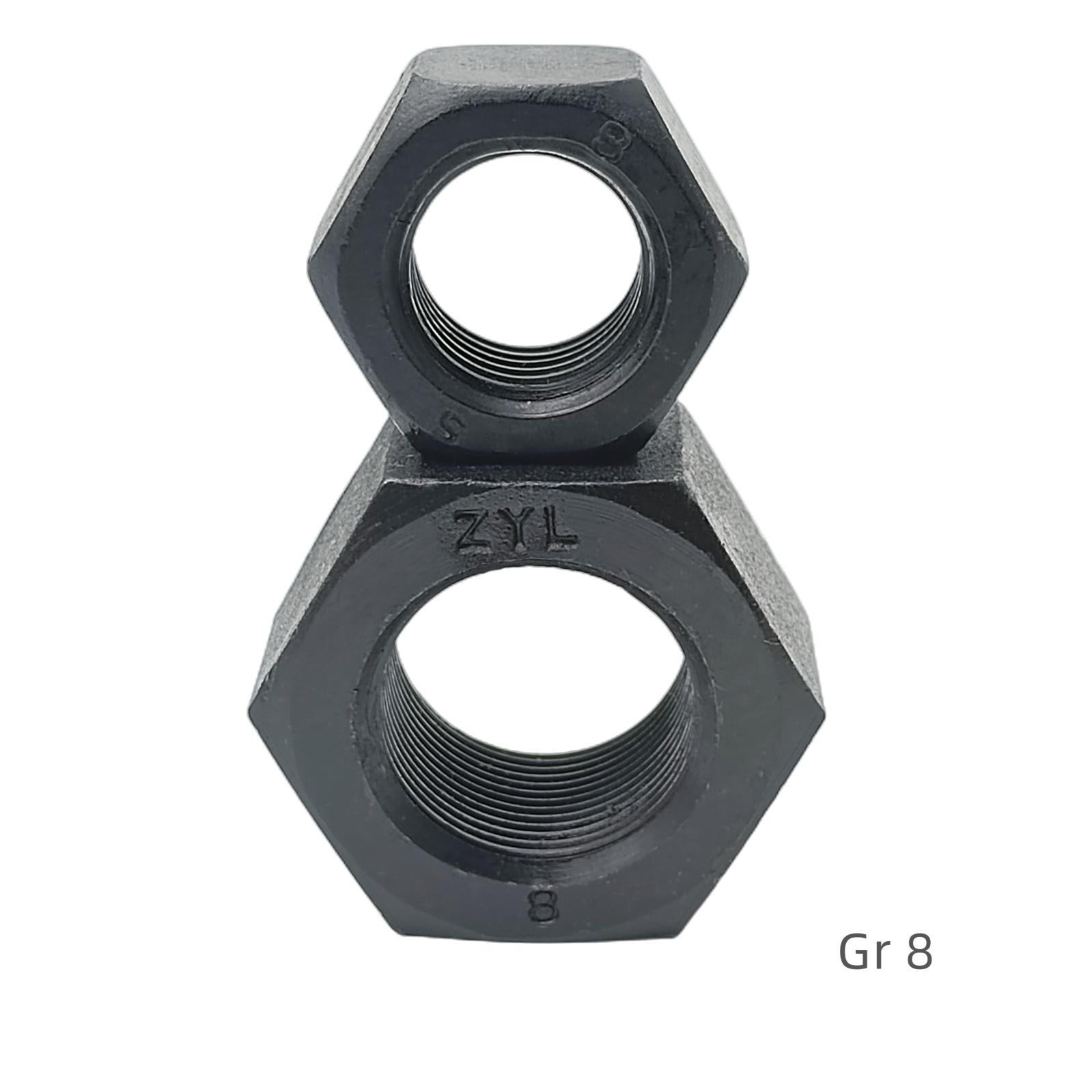 High strength carbon steel hexagon nut DIN934 Grade 8