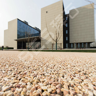 Exposed Aggregate Permeable Concrete