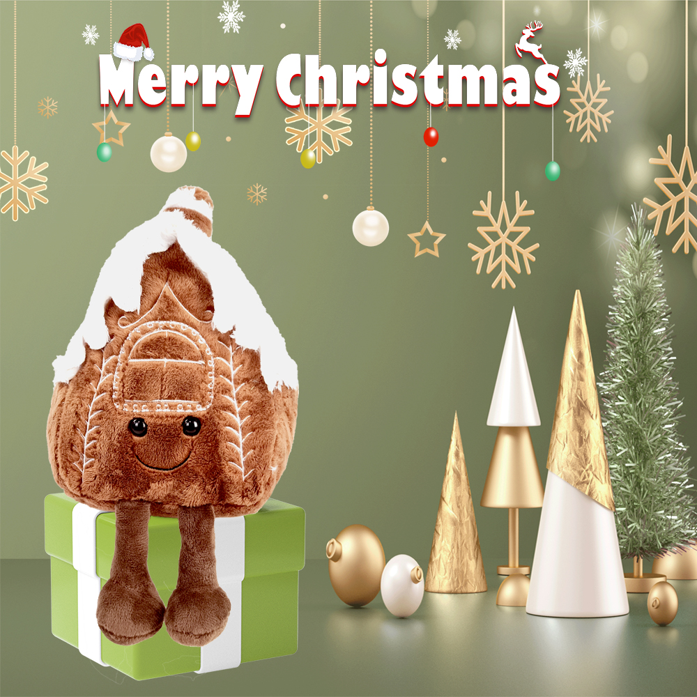 Hadiah Rumah Kecil Boneka Natal yang Nyaman - Kejutan Liburan yang Sempurna!