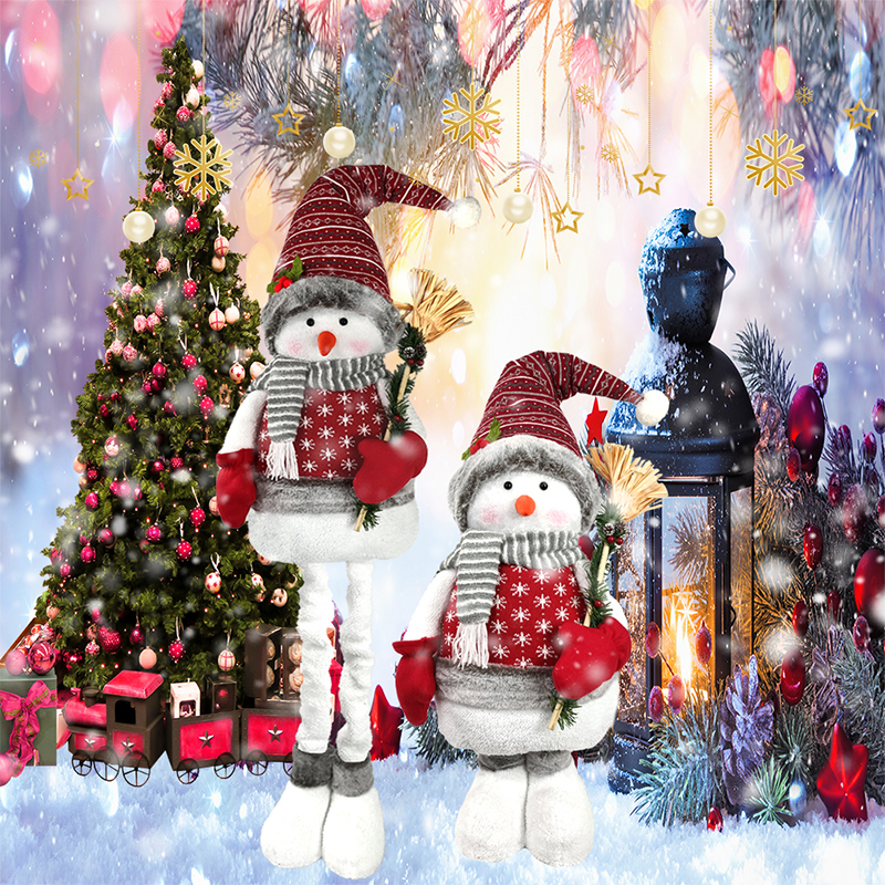 Sweet Standing Christmas Snowman Decoration
