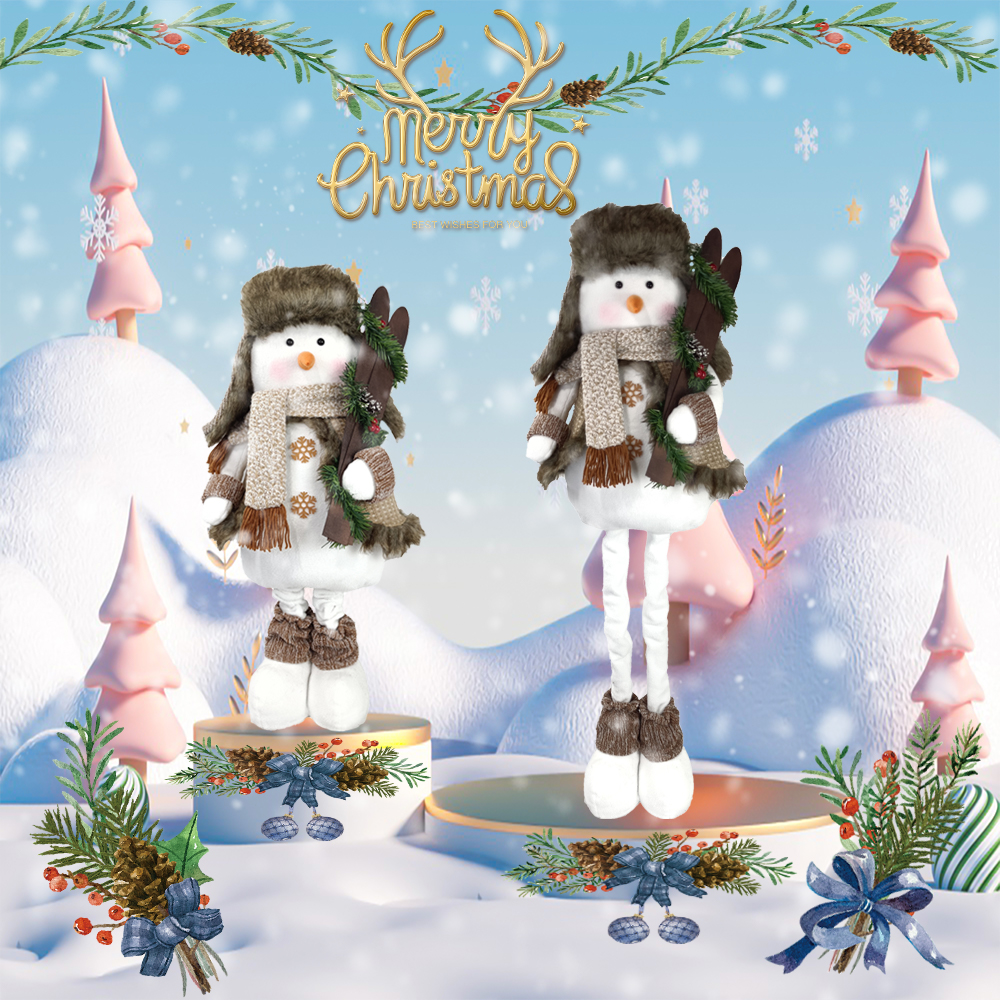 Sevimli Kış Kardan Adam Heykelcik - Mükemmel Noel Dekorasyonu