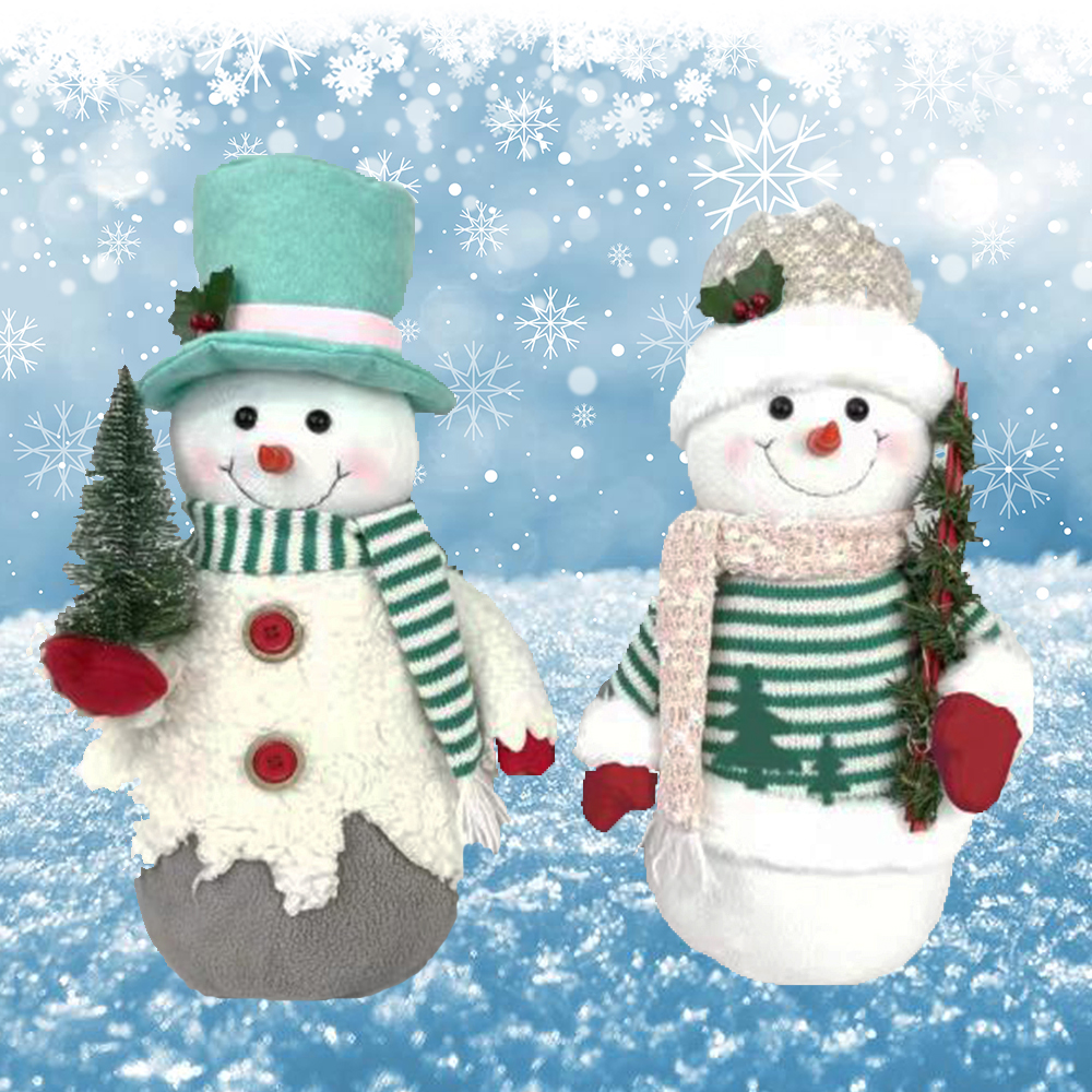 Nanshen の新しいデザインのクリスマス雪だるま人形 - ホリデーギフトに最適です。