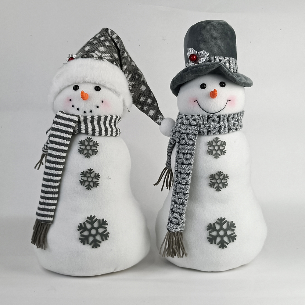 Boho Christmas North Pole Snowman Toy Figurine 