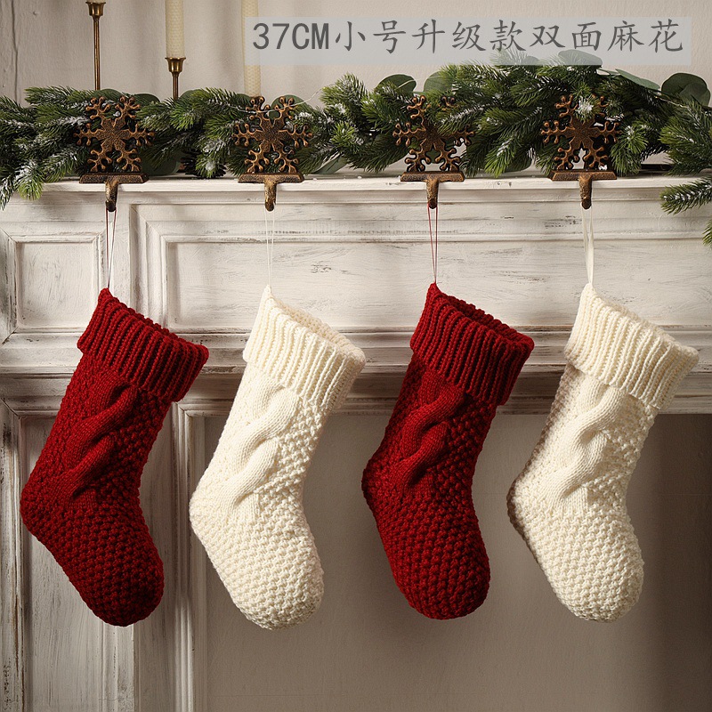 Stoking Knit Krismas yang diperibadikan
