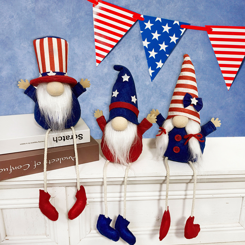 4th of July Patriotic Gnome Plush Doll