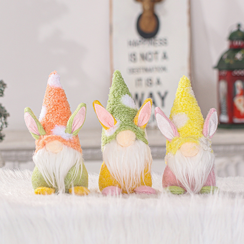Decorazione degli gnomi del coniglietto di Pasqua di vendita calda all'ingrosso