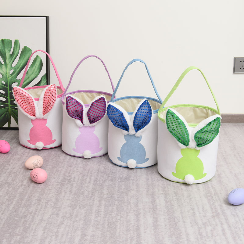Wholesale Easter Buckets With Bunny Ear Flash