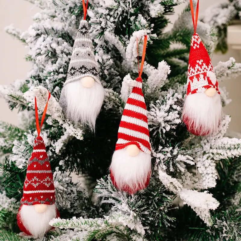 Swedish Faceless Gnome Christmas Ornaments