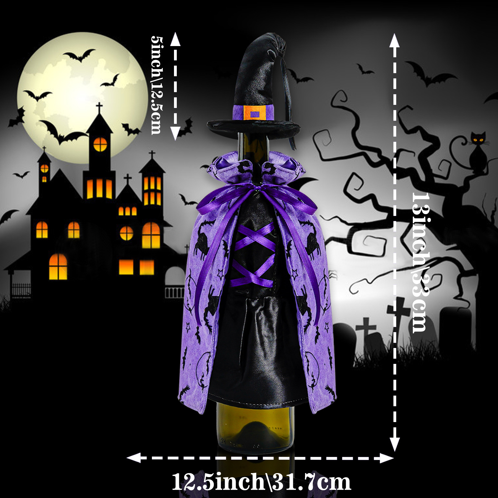 Lengan Botol Halloween Kostum Wizard