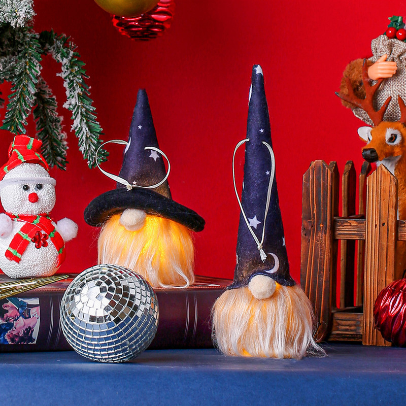 Gnomes d'Halloween effrayants : jouet en peluche lumineux