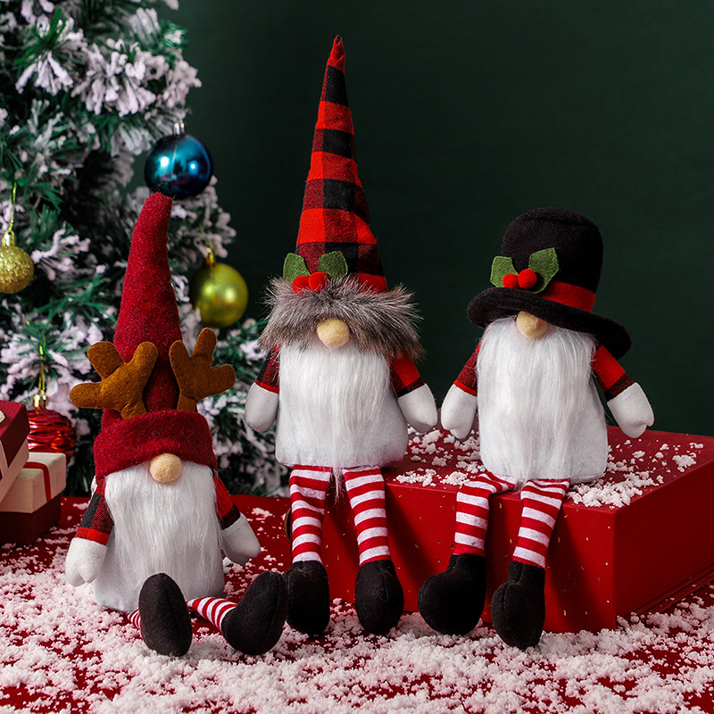 스웨덴 Tomte 인형 - 크리스마스를 위한 Red Gonk Gnome