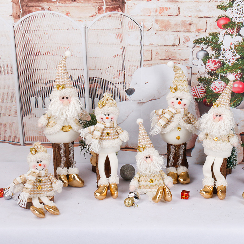 Bonecos de Papai Noel de Natal Personalizados - Pernas Longas Personalizadas