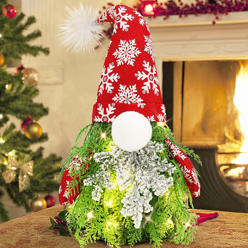 Gnome de Noël avec chapeau de flocon de neige du Père Noël approuvé par la BSCI